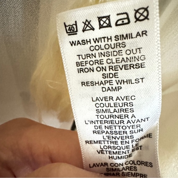 ASOS Design Ivory Boho Lace Tassel Top Size 0 - Picture 9 of 11